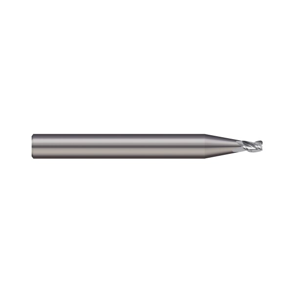 End Mill, 2 Flute, Corner Radius, 0.2500" (1/4) Cutter dia